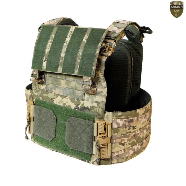 Плитоноска з подвійним скиданням піксель (PLATE CARRIER) ARMORUA PL-008 PL-008 фото