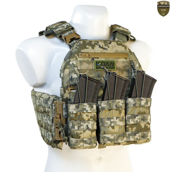 Плитоноска МІЦЬ з балістичним захистом, піксель (PLATE CARRIER) ARMORUA PZ-002 PZ-002 фото