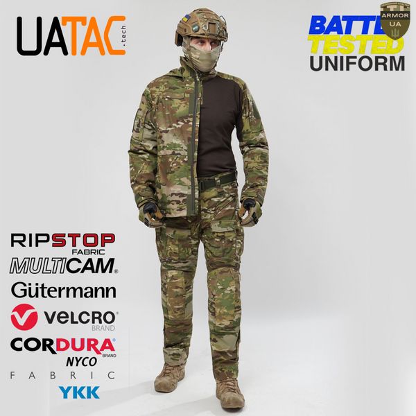 Комплект військової форми (Штани+убакс+куртка) UATAC Gen 5.3 Multicam Original XS UAT-744 фото