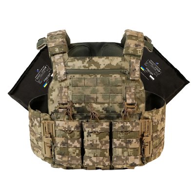 Плитоноска NOVA з балістичним захистом, піксель (PLATE CARRIER) ARMORUA PZ-009 PZ-009 фото