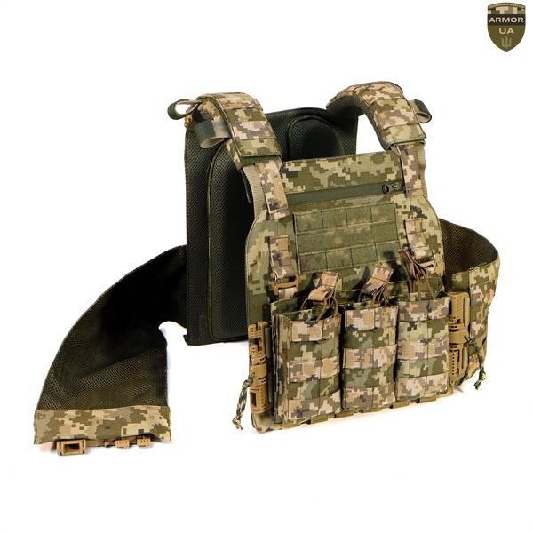 Плитоноска NOVA з балістичним захистом, піксель (PLATE CARRIER) ARMORUA PZ-009 PZ-009 фото