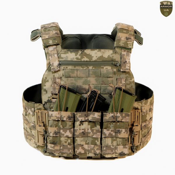 Плитоноска NOVA з балістичним захистом, піксель (PLATE CARRIER) ARMORUA PZ-009 PZ-009 фото