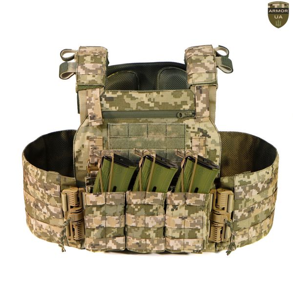 Плитоноска NOVA з балістичним захистом, піксель (PLATE CARRIER) ARMORUA PZ-009 PZ-009 фото