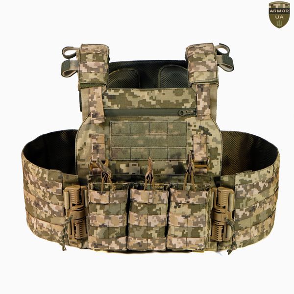 Плитоноска NOVA з балістичним захистом, піксель (PLATE CARRIER) ARMORUA PZ-009 PZ-009 фото