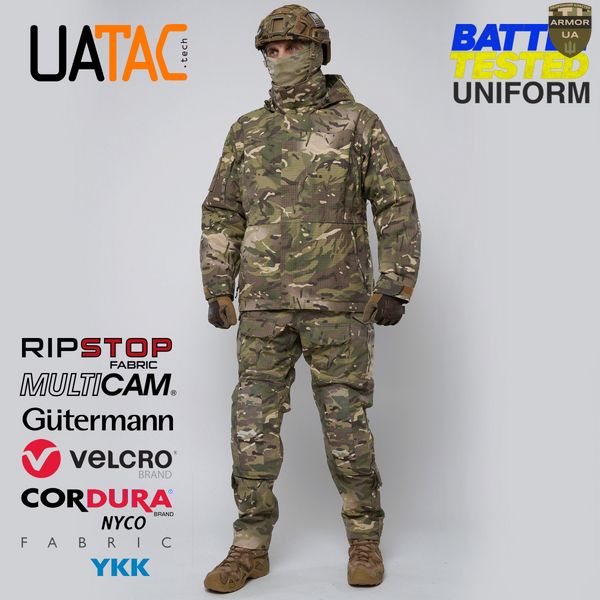 Комплект штурмові штани + куртка. Демісезон UATAC GEN 5.2 Multicam FOREST (Ліс) L UAT-555 фото