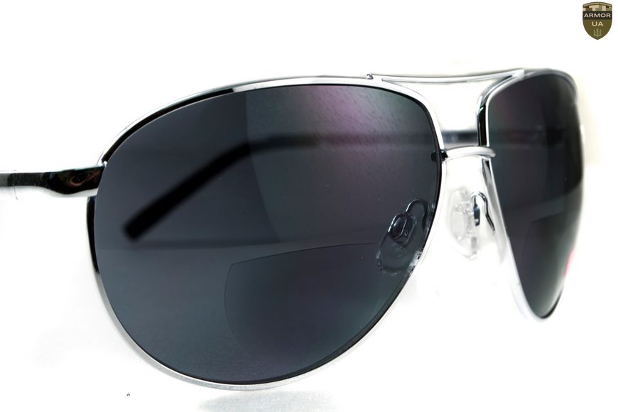 Біфокальні окуляри Global Vision Aviator Bifocal (+2.0) (gray) сірі 1АВИБИФ-Д2.0 фото