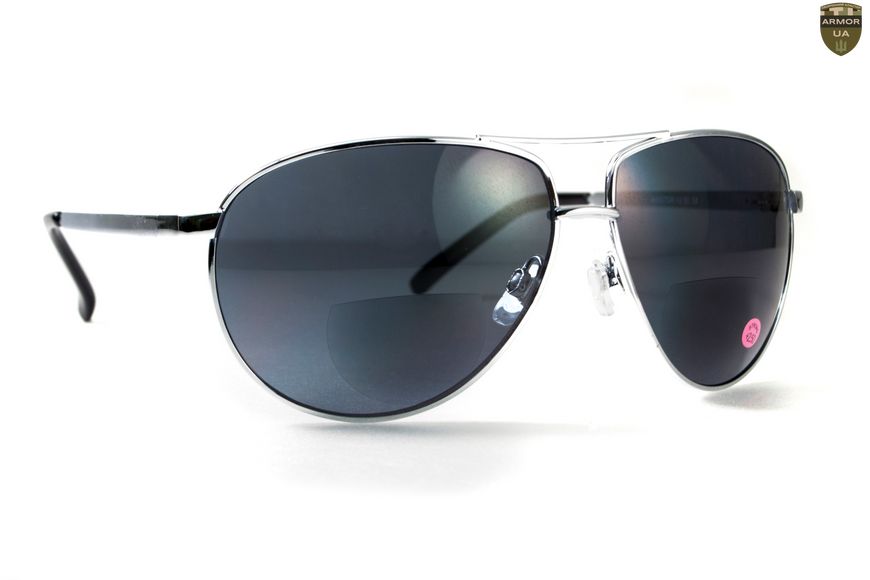 Біфокальні окуляри Global Vision Aviator Bifocal (+2.0) (gray) сірі 1АВИБИФ-Д2.0 фото