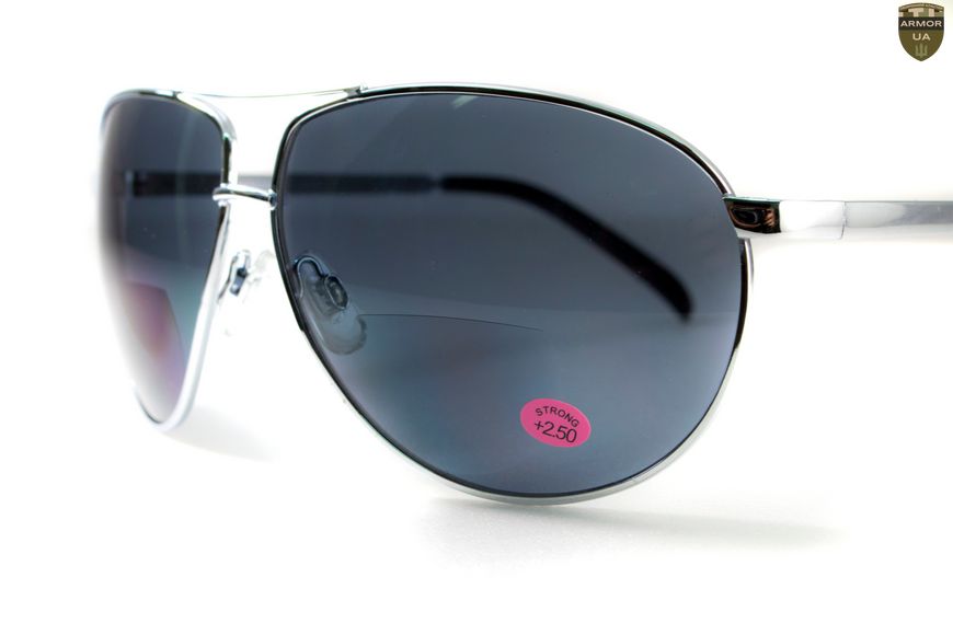 Біфокальні окуляри Global Vision Aviator Bifocal (+2.0) (gray) сірі 1АВИБИФ-Д2.0 фото