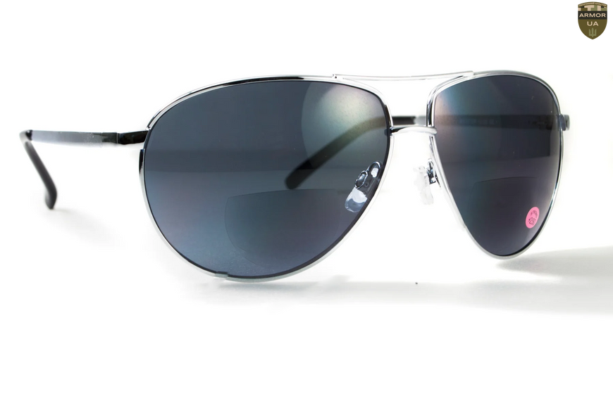 Біфокальні окуляри Global Vision Aviator Bifocal (+2.0) (gray) сірі 1АВИБИФ-Д2.0 фото