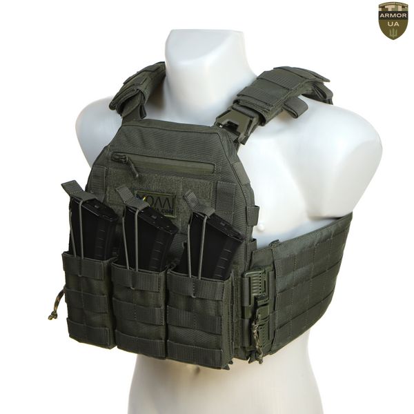 Плитоноска МІЦЬ 2.0 з функцією швидкого скидання Олива (PLATE CARRIER) ARMORUA PL-021 PL-021 фото