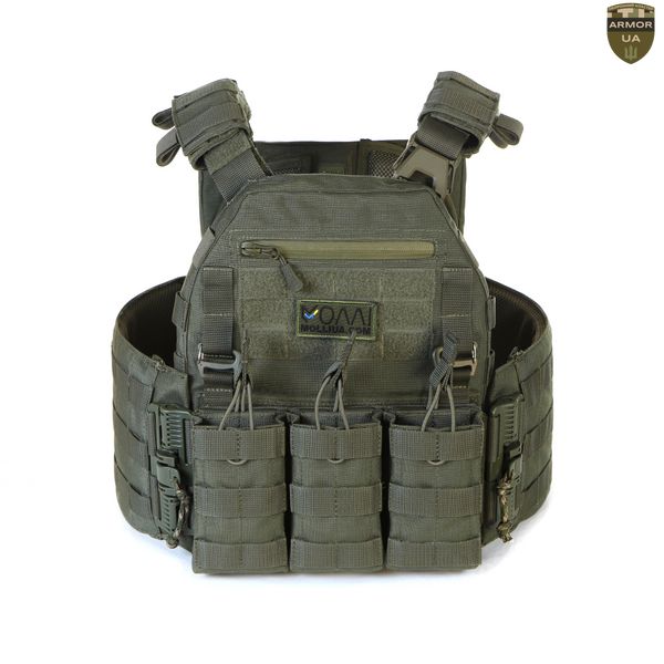 Плитоноска МІЦЬ 2.0 з функцією швидкого скидання Олива (PLATE CARRIER) ARMORUA PL-021 PL-021 фото