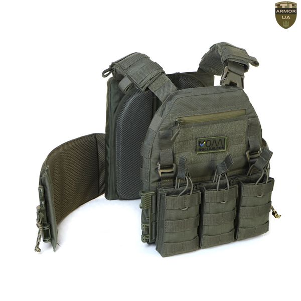 Плитоноска МІЦЬ 2.0 з функцією швидкого скидання Олива (PLATE CARRIER) ARMORUA PL-021 PL-021 фото