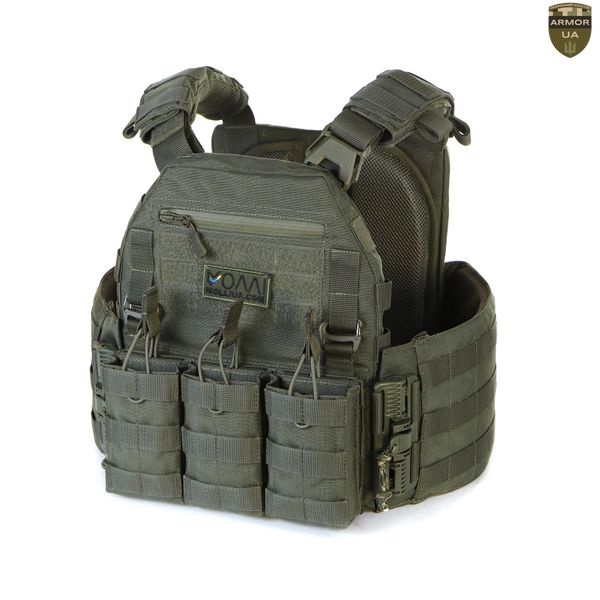 Плитоноска МІЦЬ 2.0 з функцією швидкого скидання Олива (PLATE CARRIER) ARMORUA PL-021 PL-021 фото