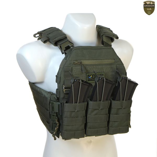 Плитоноска МІЦЬ 2.0 з функцією швидкого скидання Олива (PLATE CARRIER) ARMORUA PL-021 PL-021 фото