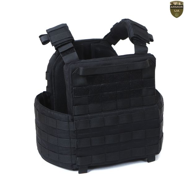 Плитоноска МІЦЬ 2.0 з функцією швидкого скидання Чорна (PLATE CARRIER) ARMORUA PL-022 PL-022 фото