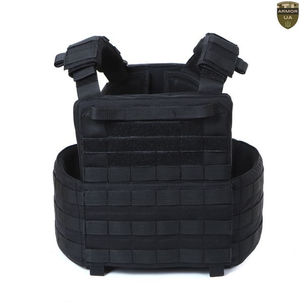 Плитоноска МІЦЬ 2.0 з функцією швидкого скидання Чорна (PLATE CARRIER) ARMORUA PL-022 PL-022 фото