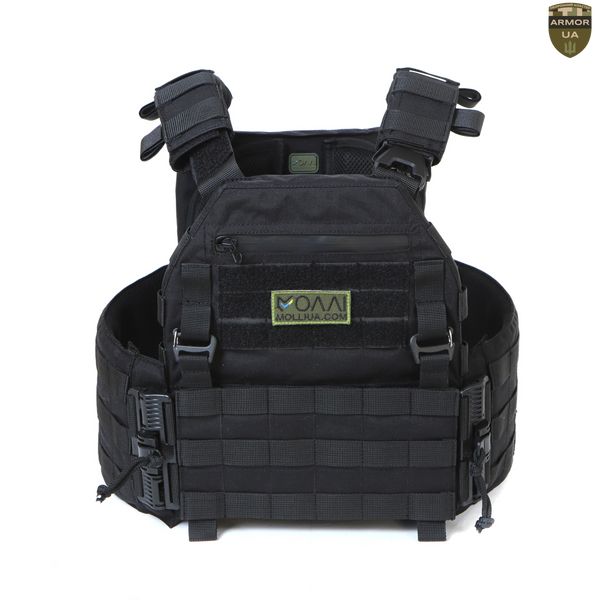 Плитоноска МІЦЬ 2.0 з функцією швидкого скидання Чорна (PLATE CARRIER) ARMORUA PL-022 PL-022 фото