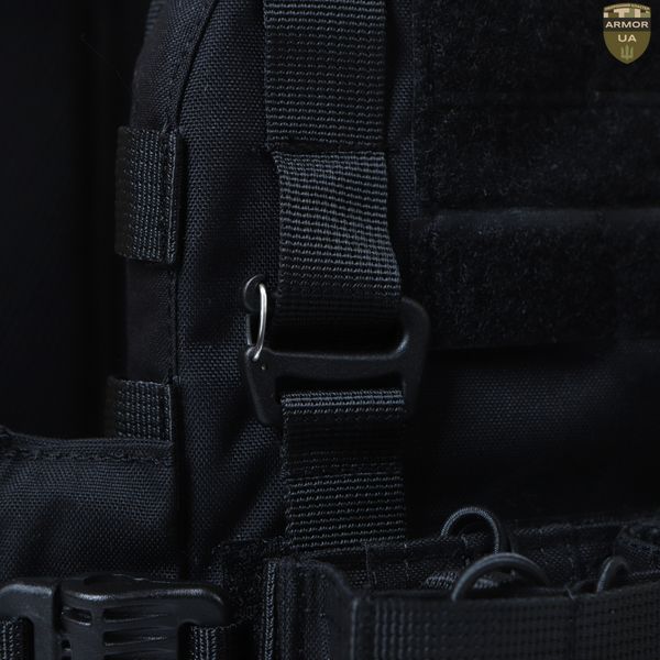 Плитоноска МІЦЬ 2.0 з функцією швидкого скидання Чорна (PLATE CARRIER) ARMORUA PL-022 PL-022 фото