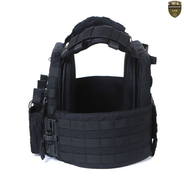 Плитоноска МІЦЬ 2.0 з функцією швидкого скидання Чорна (PLATE CARRIER) ARMORUA PL-022 PL-022 фото