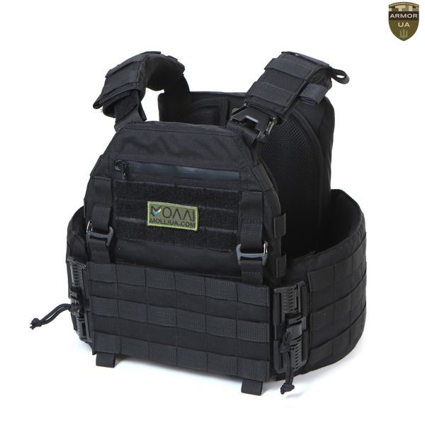 Плитоноска МІЦЬ 2.0 з функцією швидкого скидання Чорна (PLATE CARRIER) ARMORUA PL-022 PL-022 фото