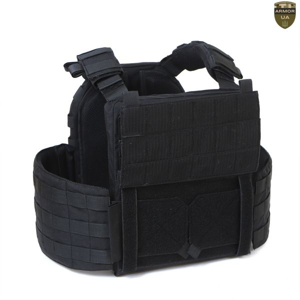 Плитоноска МІЦЬ 2.0 з функцією швидкого скидання Чорна (PLATE CARRIER) ARMORUA PL-022 PL-022 фото