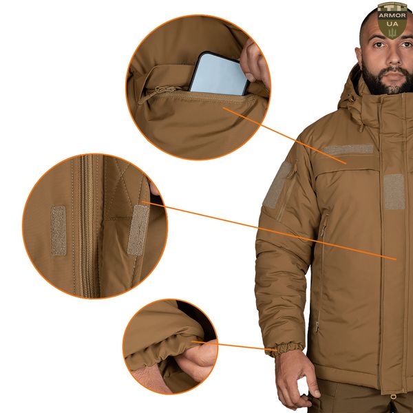 Куртка зимова Patrol System 3.0 Nylon Taslan Койот Camotec 7272-S фото