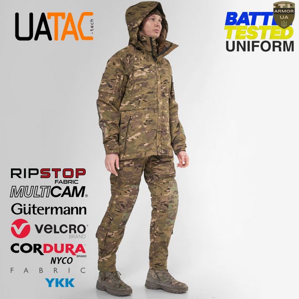 Жіночий комплект штурмові штани + куртка. Демісезон UATAC GEN 5.2 Multicam OAK (Дуб) L UAT-593 фото