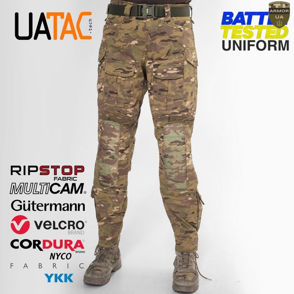 Жіночий комплект штурмові штани + куртка. Демісезон UATAC GEN 5.2 Multicam OAK (Дуб) L UAT-593 фото