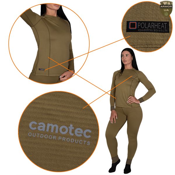 Жіноча термобілизна Pani Polarheat QS Tan Camotec 7298-XXL 7298-XXL фото