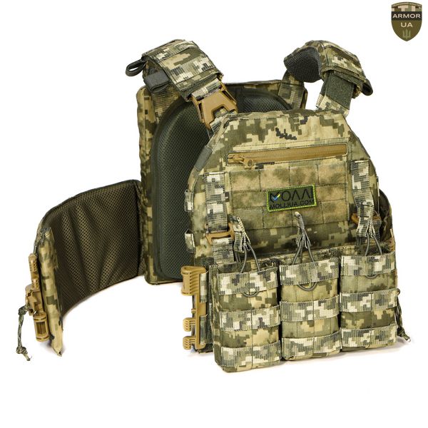 Плитоноска МІЦЬ 2.0 зі швидким скиданням піксель (PLATE CARRIER) ARMORUA PL-002 PL-002 фото