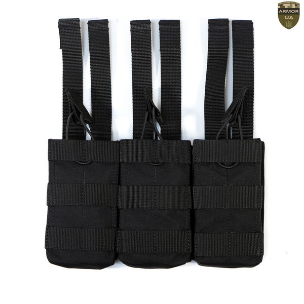 Плитоноска зі швидким скиданням чорна (PLATE CARRIER) ARMORUA PL-012 PL-012 фото