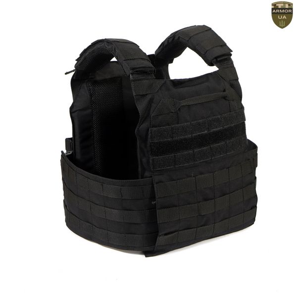 Плитоноска зі швидким скиданням чорна (PLATE CARRIER) ARMORUA PL-012 PL-012 фото